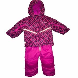 Columbia Pink Snowsuit Jacket Pants Set Size 2T